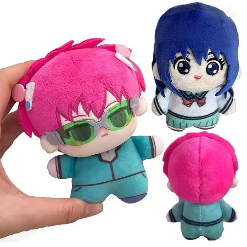 10cm Huggable Japanese Anime Collectible Soft Plush Toys - Saiki Kusuo & Teruhashi Kokomi Pendants, Stuffed Animals for Fans, Christmas Gifts (Toys & Hobbies DIY Felt Crafts Compatible)