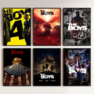 7 piece The Boys Gifts Printed Signed Autograph Picture for TV Memorabilia Fans poster The boys poster Framed and Unframe poster