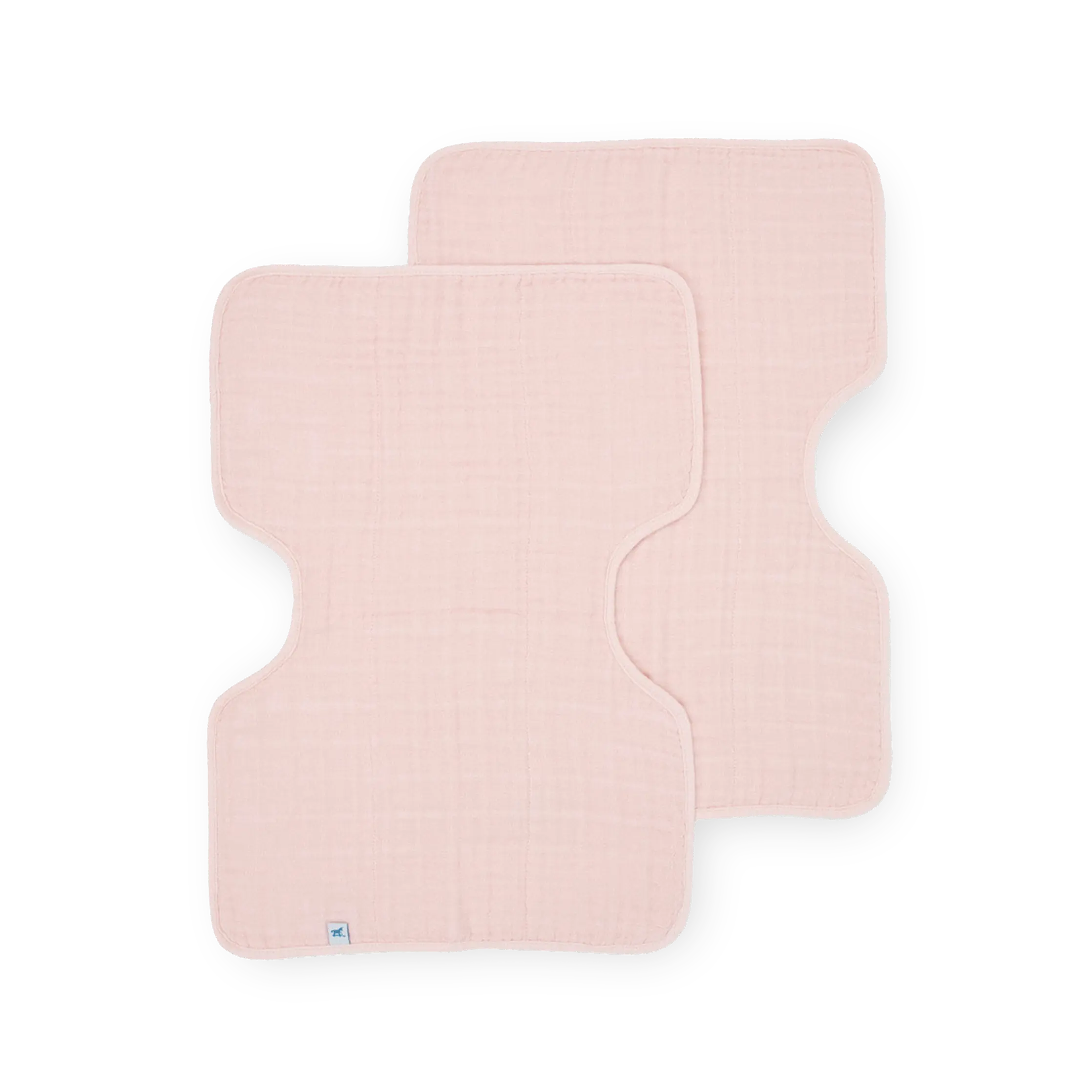 Cotton Muslin Burp Cloth 2 Pack - Light Pink