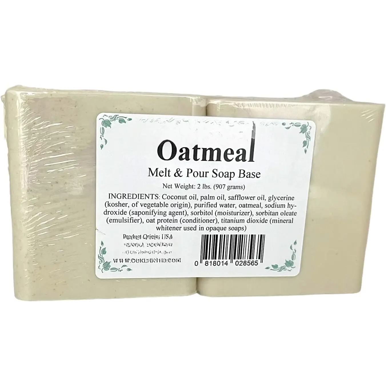 - Oatmeal 2 Lbs Melt and P Soap Base - Oatmeal 2 Lbs Melt and P Soap Base