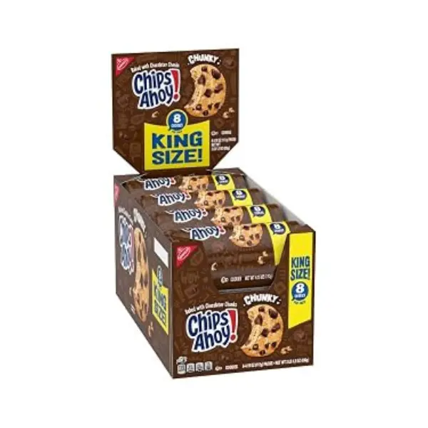 Chips Ahoy! King Size Chocolate Chip Cookies, Snack Biscuit Pack - 8 Count