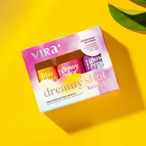 VIRA Dreamy Shot Hair Trio - 3x Super Concentrated Ampules for Shine, Frizz Control, Split Ends & Color Protection for Women