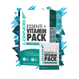 LGXNDS Essenti+ 6-in-1 Daily Vitamin Pack | 9 Patented Ingredients | Heart Brain Joint Immune and Digestive Support | All in One Daily Wellness Pouch Healthy Supplements