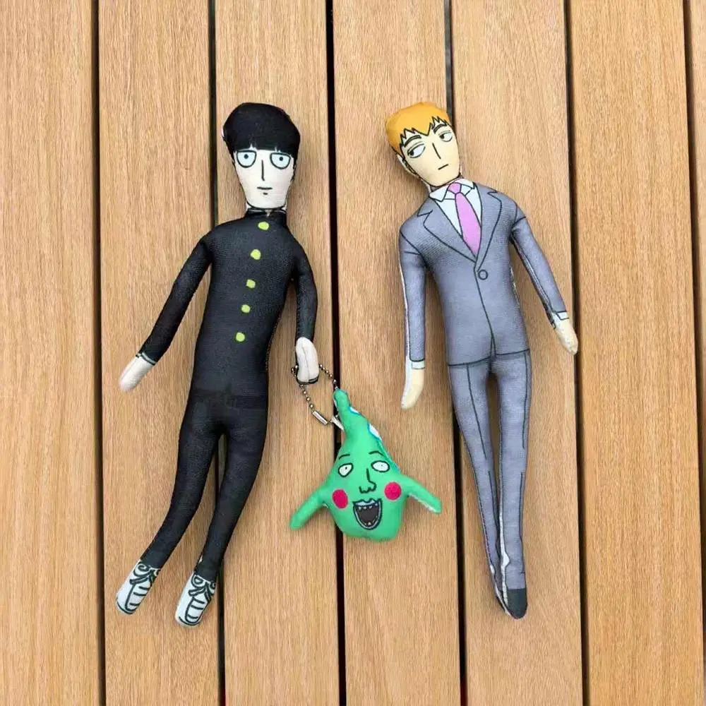Kageyama Shigeo & Reigen Arataka Dimple Collectible Plush Doll - 28cm Slender Twistable Body Stuffed Toy with Abstract Art Polypropylene Creative Design, Home Decor Anime Figurine, Thoughtful Birthday Gift for Fans, Anime Room