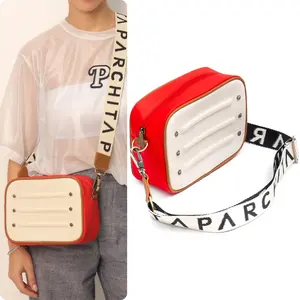 Women's Fashion Saddle Crossbody Bag - Cartera Bandolera PARCHITA 100% colombiano Bolso Nuba Crossbody Bag Women red