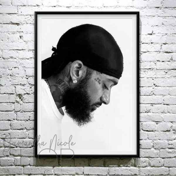 Nipsey Hussle. Poster Unframe