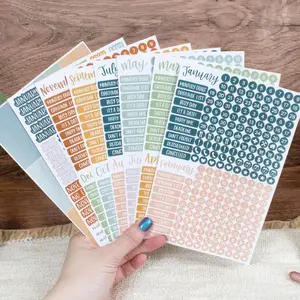 Bloom Planner Stickers Calendar Essentials Pack Sweater Weather 1600 Stickers for Customizing Planners Notebooks Diaries with Monthly Sections and Icon Decals