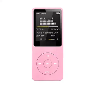 Bluetooth-compatible Mp3 Music Player Lossless Portable Fm Radio External Ultra-thin Student Sports Walkman retro Mp3 Player Recorder