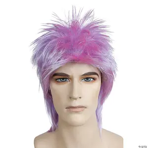 Gnarly City Lavender Punk Stewart Spike Party Wig