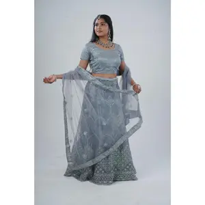 Regal Elegance Designer Lehenga With Stone and Sequins Work