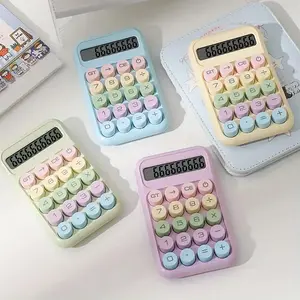 Portable Mini Desktop Calculator with Display, 1 Count Battery Powered Operation Calculator without Battery, Accounting Supplies for Students and Offices