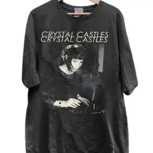 Crystal Castles Music Tour Shirt, 90s Crystal Castles Music Band Tee, graphic Tees, 90s vinatge TShirt, gift for fan
