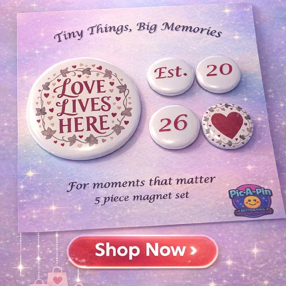 Love Lives Here Keepsake Magnet Set