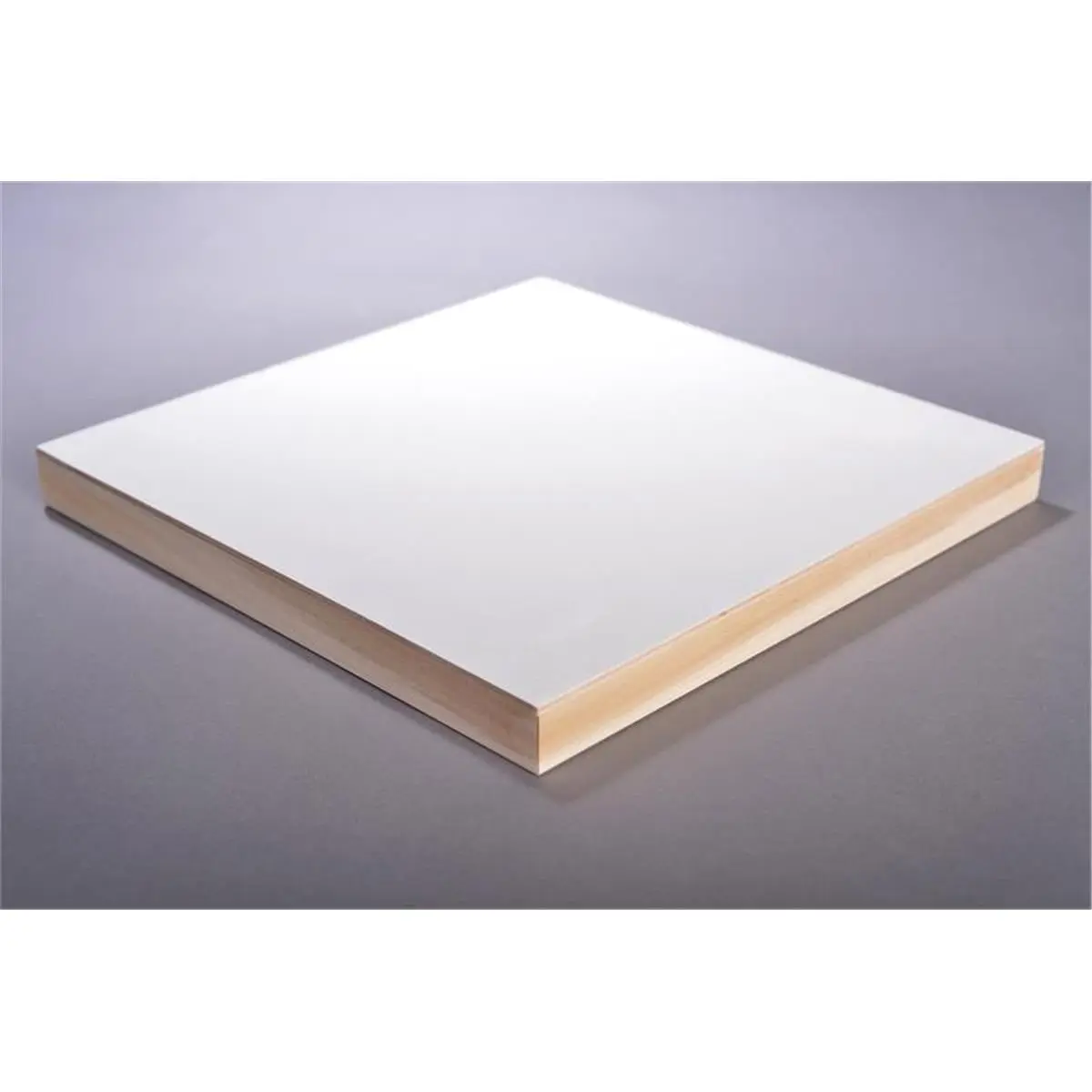 212 MAIN American Easel 20x20 in. Acid-Free Baltic Birch Cradle Back Flat Gesso Painting Panel - White, Durable Flat Surface for Office Art Projects