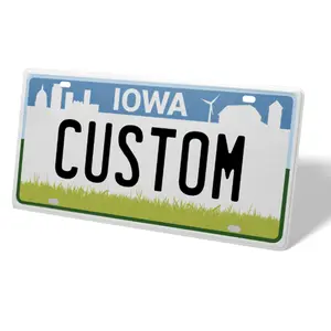 lowa 12x6  Out Your text Personalized LicenseTag Durable Thickened Aluminum Rust Proof and UVResistantvehicle decor plate