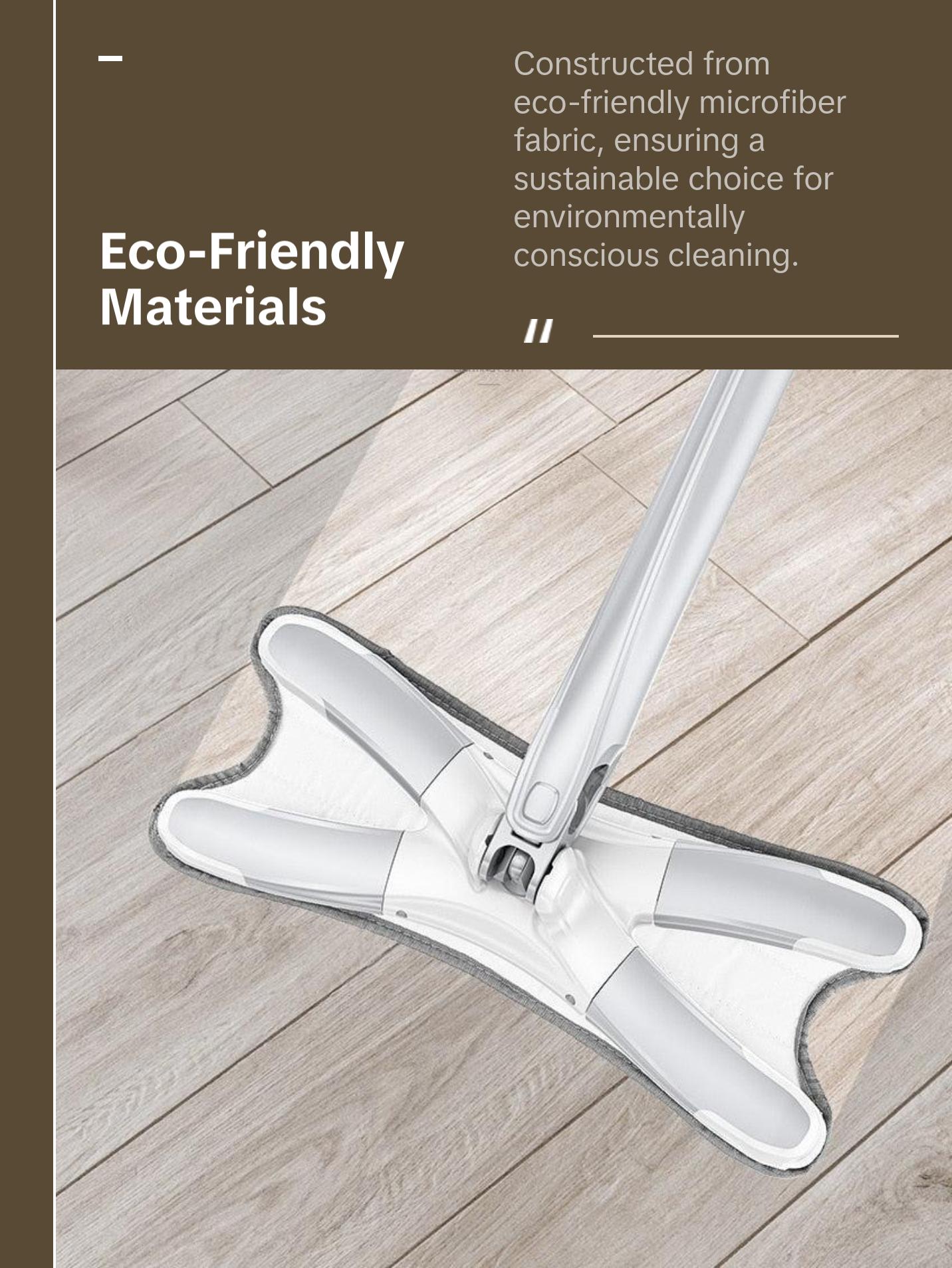 X-type Mop Microfiber Flat Floor Self Wringing 360 Degree Squeeze Mop with Eco-Friendly Pebble, Microfiber Head, and Steel Handle