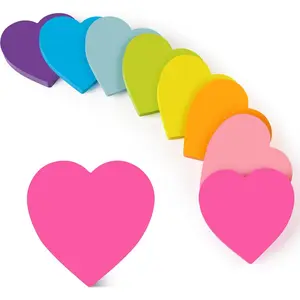 Sticky Notes 3x3 in, 8 Pads, Super Cute Bright Color Strong Adhesive, Clean Removal, 82 Sheets/pad