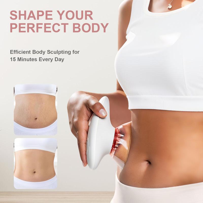 Massager with Vitamin C Oil for Complete At-Home Body Care Experience 3-in-1 Technology & Hydration Benefits