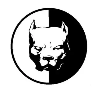 Bulldog Reflective Car Sticker 12x12cm Waterproof Sun-Resistant Super Hero Dog Decal for Auto Decoration & Pet Guardian