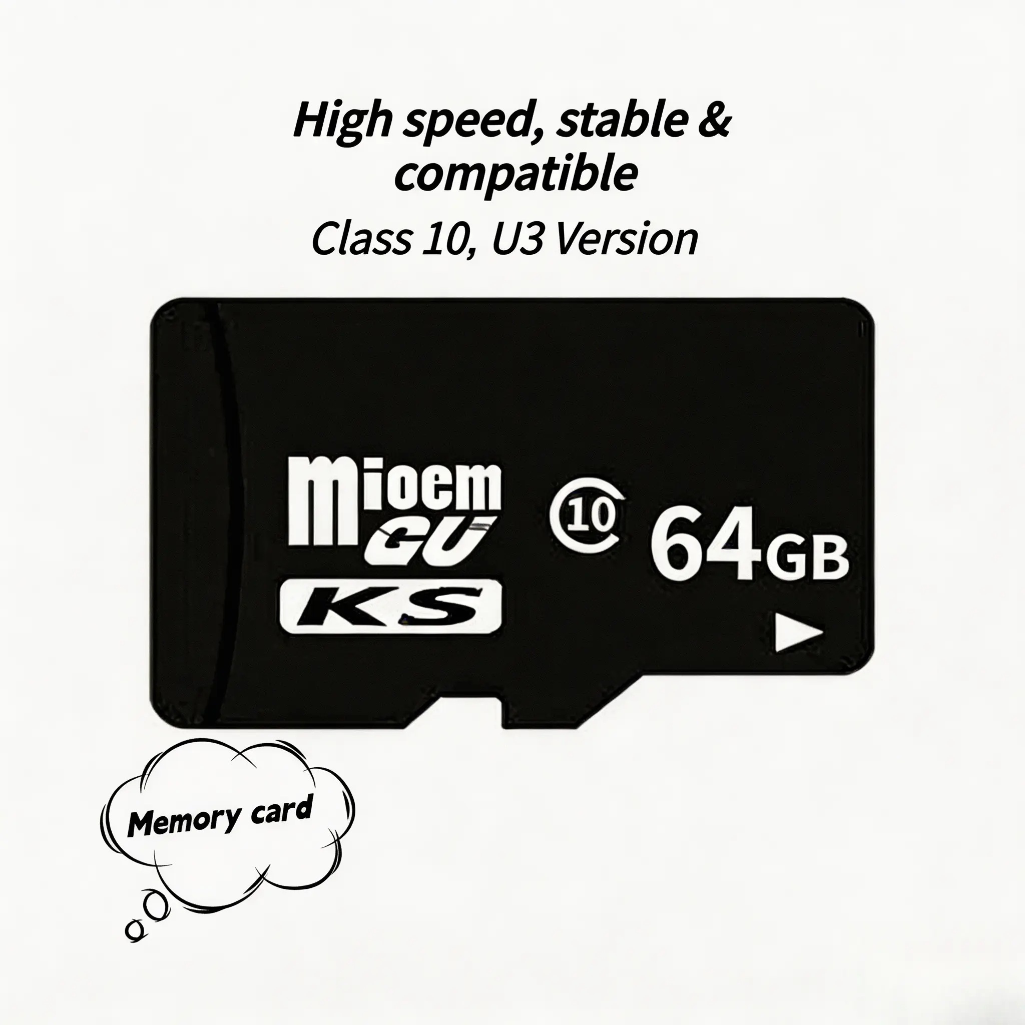 High Speed Micro SD TF Memory Card 32GB 64GB 128GB Class10 U3 Flash Storage Supports 4K UHD Video Recording For Dash Cam Drone Security Camera Switch Smartphone Tablet Reliable Data Expansion Holiday Gift Pack For Men