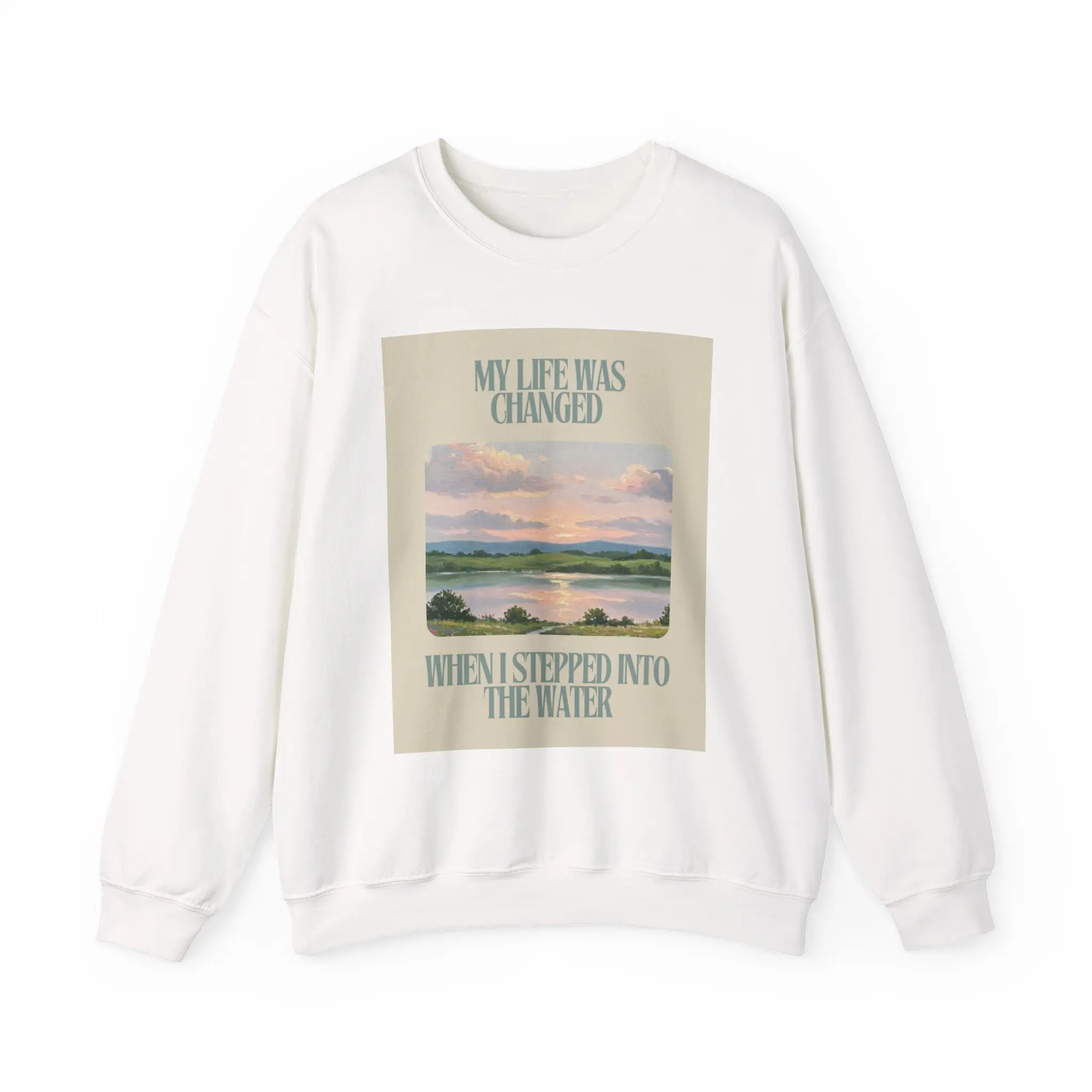 Testimony Unisex Sweatshirt, Changed Life Crewneck Jumper, Inspirational Gift, Gender Neutral Pullover, Statement Apparel