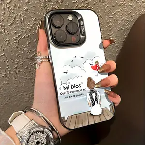 Compatible with iPhone 17 Pro Max 16 Plus 15 14 13 12 11 Air E Faith and Girl Aesthetic Durable shockproof Anti-Scratch PC Protective Case