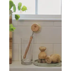 3 Pack - Multipurpose + Wood Scrub Brush + Beechwood Sisal Kitchen Brush