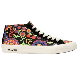 SeaVees Womens California Special Liberty Floral High  Sneakers Shoes Casual - Black