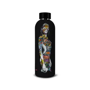 Sandra Chevrier QUAND LE SOUFFLE DU VENT FEND LE CIEL Water Bottle 750mL