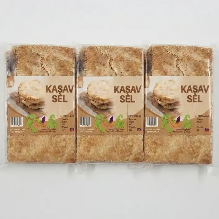 kasav sèl- cassava bread coconut salt - 3 pack kasav sèl- cassava bread coconut salt - 3 pack
