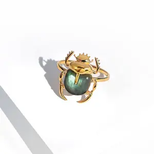 Sacred Scarab Ring