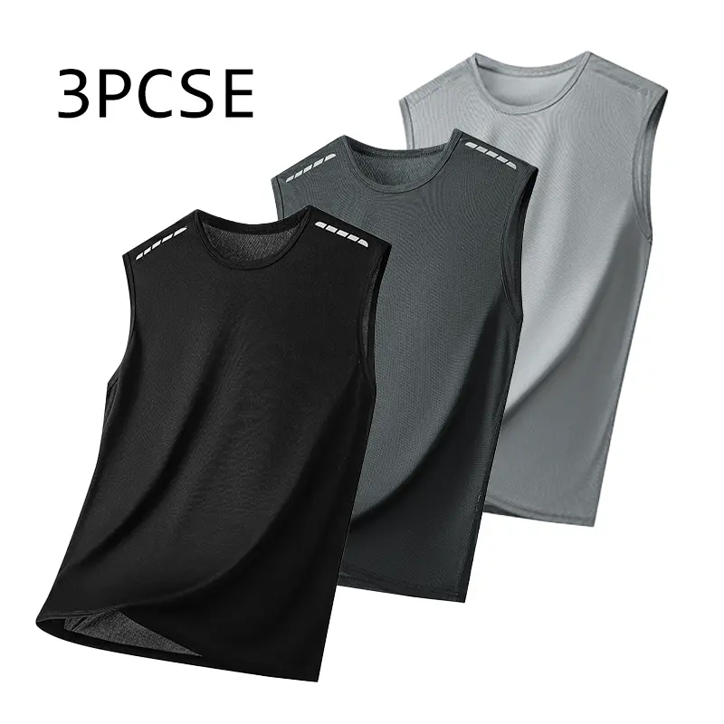 Men's casual sleeveless vest, comfortable, breathable, quick-dry fabric, suitable for all-day wear with street culture style, enhancing comfort and fashion through Korean fashion, Streetwear, Tops, Menswear, Fitted