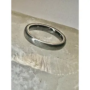 Milor band plain ring Italy size 5.75 sterling silver wedding women