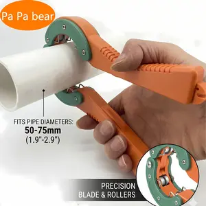 PVC Pipe Cutter, Plumbing Tool, Pipe Ring Scissors, Suitable for 50mm, 75mm Outer Diameter, Plastic Pipe Segmentation Tool