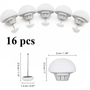 16 Pcs Set Household Anti Slip Blanket Holder, Detachable and Reusable, White, Used for Blankets, Cushions, Curtains