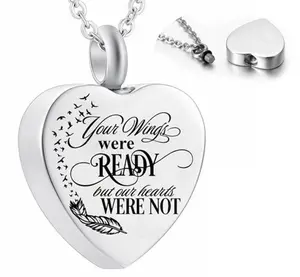 Heart Shape Cremation Necklace, , Keepsake Urn Necklace, Urn, Ashes