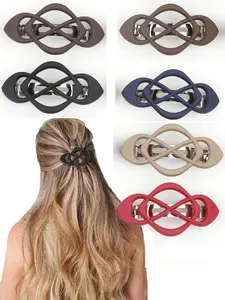 4pcs Women's Hair Clips, French Style Vintage Flat Claw Clips, Suitable for All Hair Types, Fashion Accessories for Daily Use