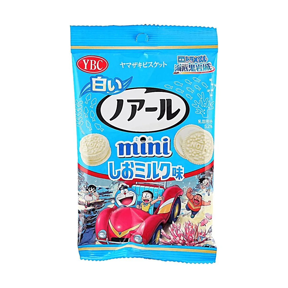 YBC Yamazaki Doraemon Collaboration Mini Cream Sandwich Cookies, Salt Milk Flavor, 45g - Japanese Snack