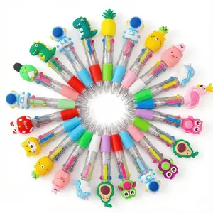 Mini Multicolor Ballpoint Pens,Four-In-One Cute Design,Suitable for Kids Boys Girls,foster creativity,Adds Fun to Classrooms,Fun Cartoon Pens,Funny Teacher Pens,Ideal Party Gift,Teacher Supplies,Interactive Classroom Supplies,Easter Basket Stuffers