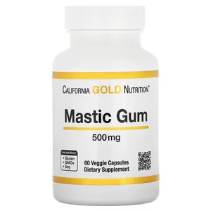 California Gold Nutrition Mastic Gum, 500 mg, 60 Veggie Capsules