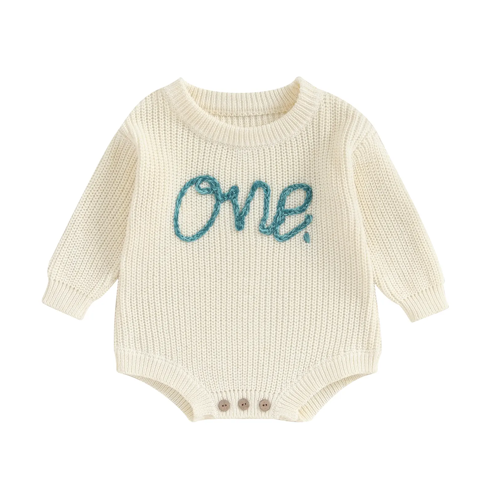 1st Birthday Girl Outfit First Birthday Boy Outfit Baby Sweater Romper Cute Lightweight Sweater Onesie Warm Winter Clothes