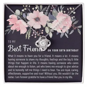 Gift For Best Friend 59th Birthday, 59th Birthday Gift For Her, Meaningful Best Friend 59th Birthday Necklace, Unique Gifts 59th Birthday
