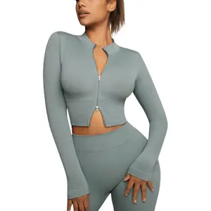 FeelinGirl Seamless Double Zipper Autumn/Winter Suit Fabric Comfortable Womenswear