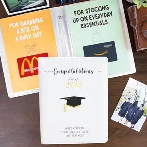 2026 Graduation Gifts 24-Page Graduation Photo Album Gift Card Book College Survival Kit for High School College Grads Her Him Girls Boys Teens Students