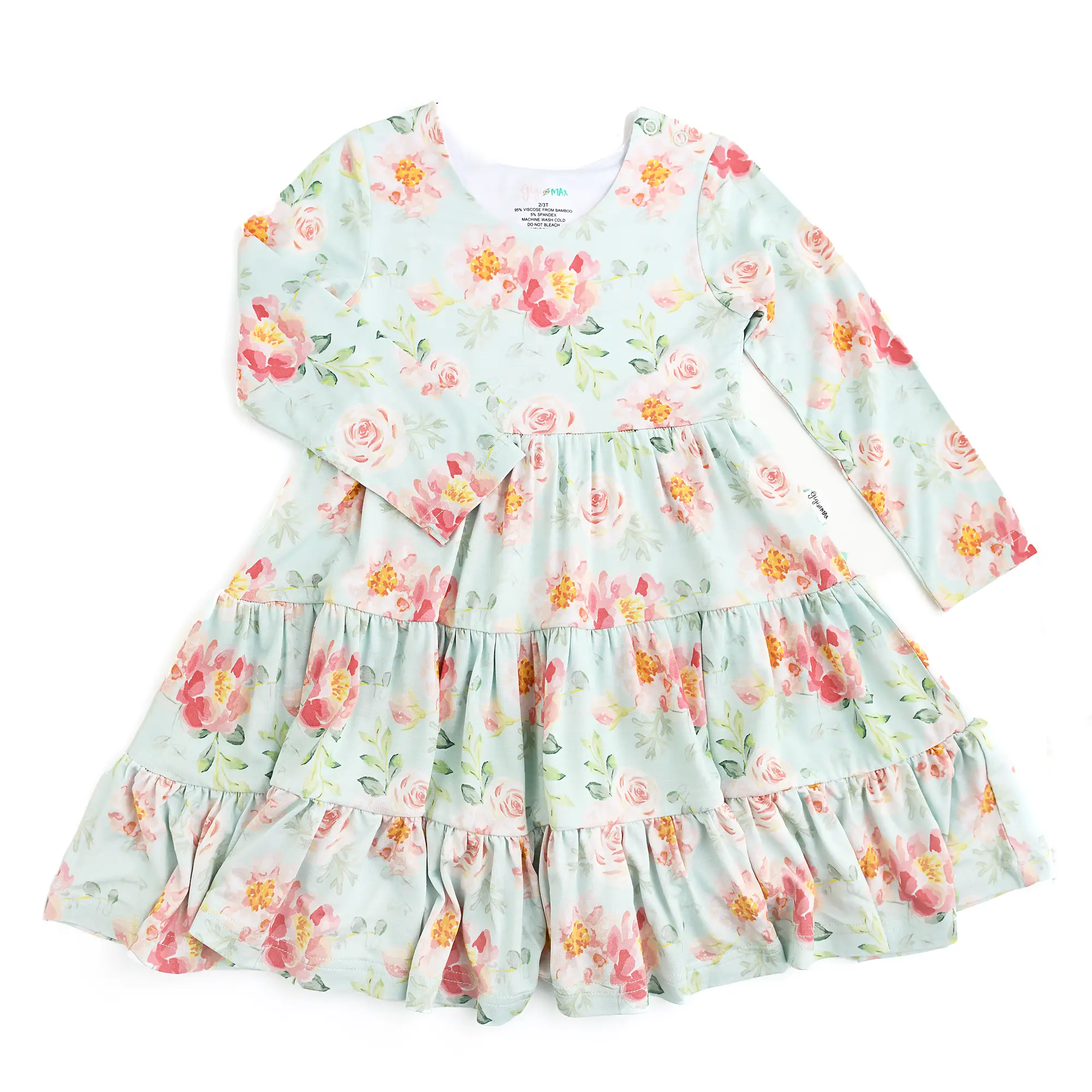 Mae Floral SWING DRESS Bamboo Dress Toddler Twirl Floral Outfit Gigi and Max