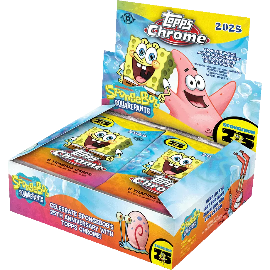 2025 Topps Chrome Spongebob Squarepants 25th Anniversary Hobby