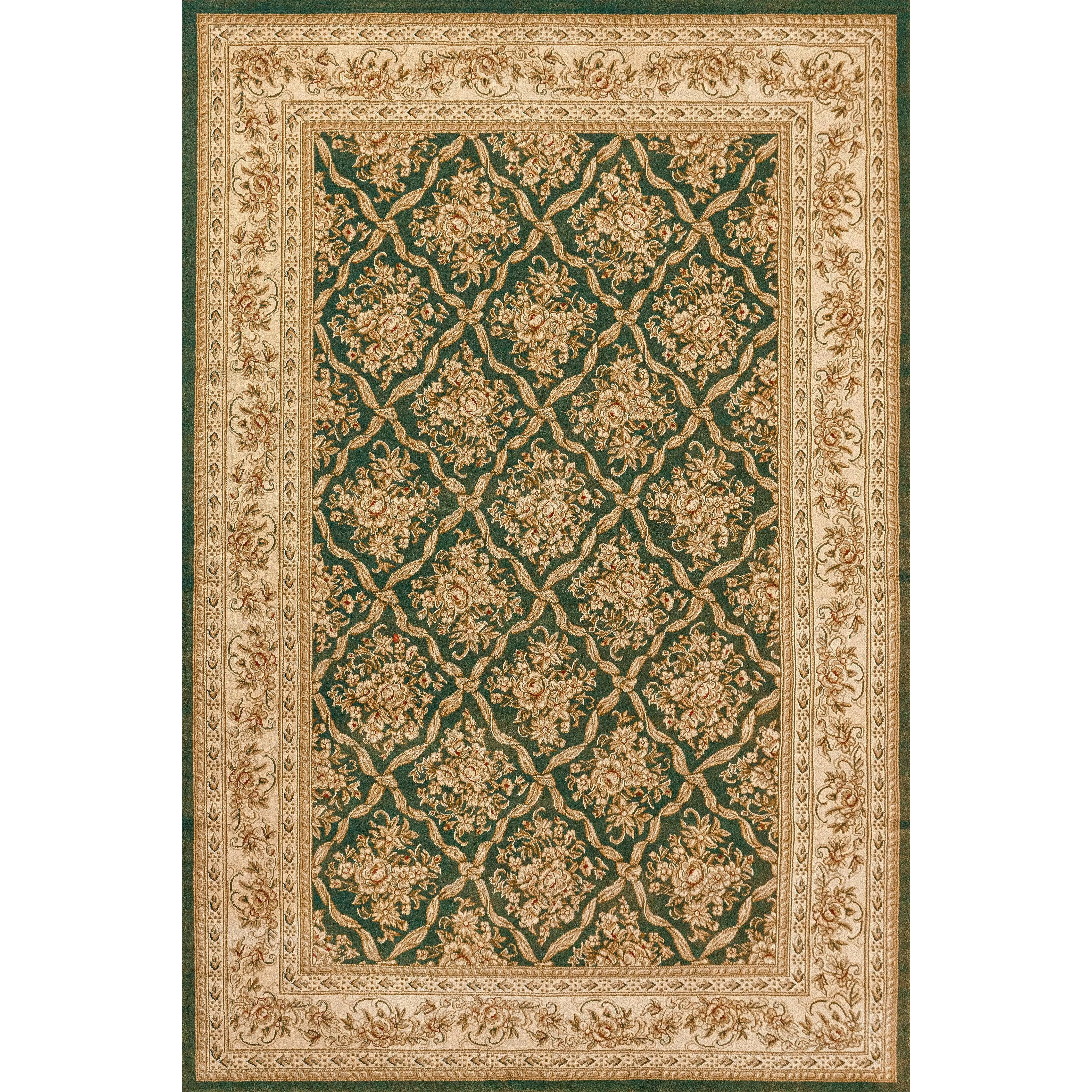 Dynamic Rugs Legacy 58018 Green Traditional Machine-Made Rug
