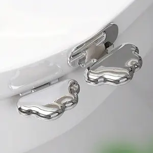 2PCS Hands-Free Toilet Seat Lifter, Bathroom Toilet Seat Handle, Bathroom Accessory, Touchless Handles for Easy Lifting and Lowering, Promotes Hygiene and Sanitary Bathroom Practices, Ideal for Families, for Bathroom Cleanliness and Comfort