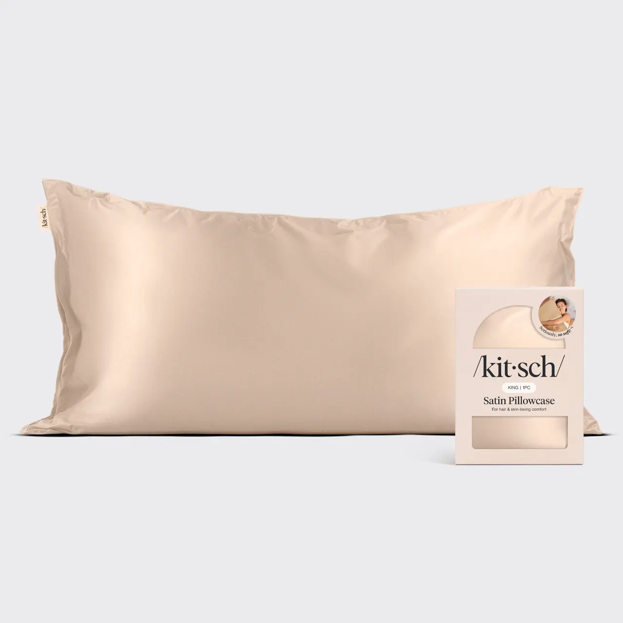 Satin King Pillowcase - Champagne Satin King Pillowcase - Champagne