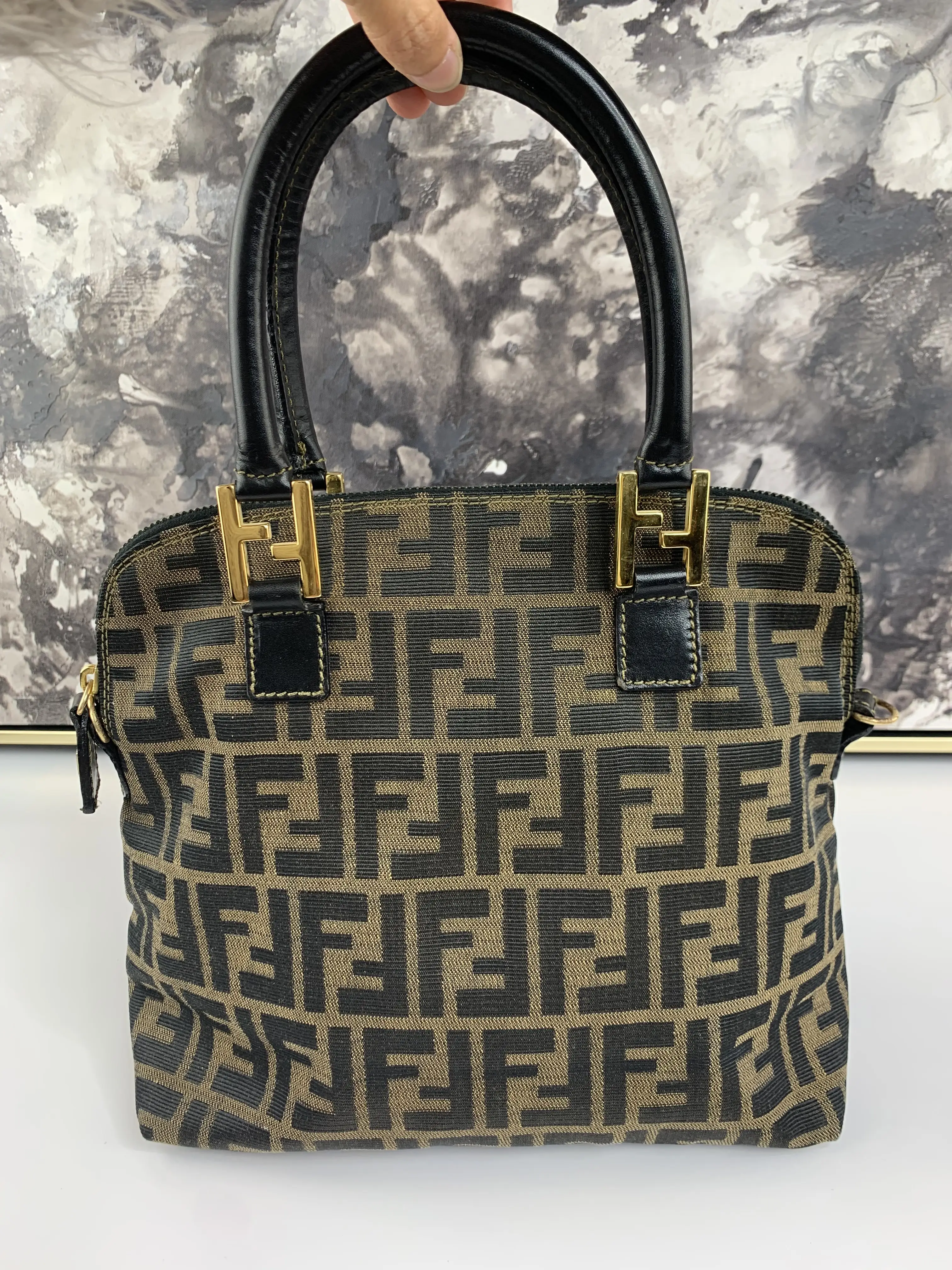 Pre-owned Fendii canvas Tote Bags Zucca Tote Bag